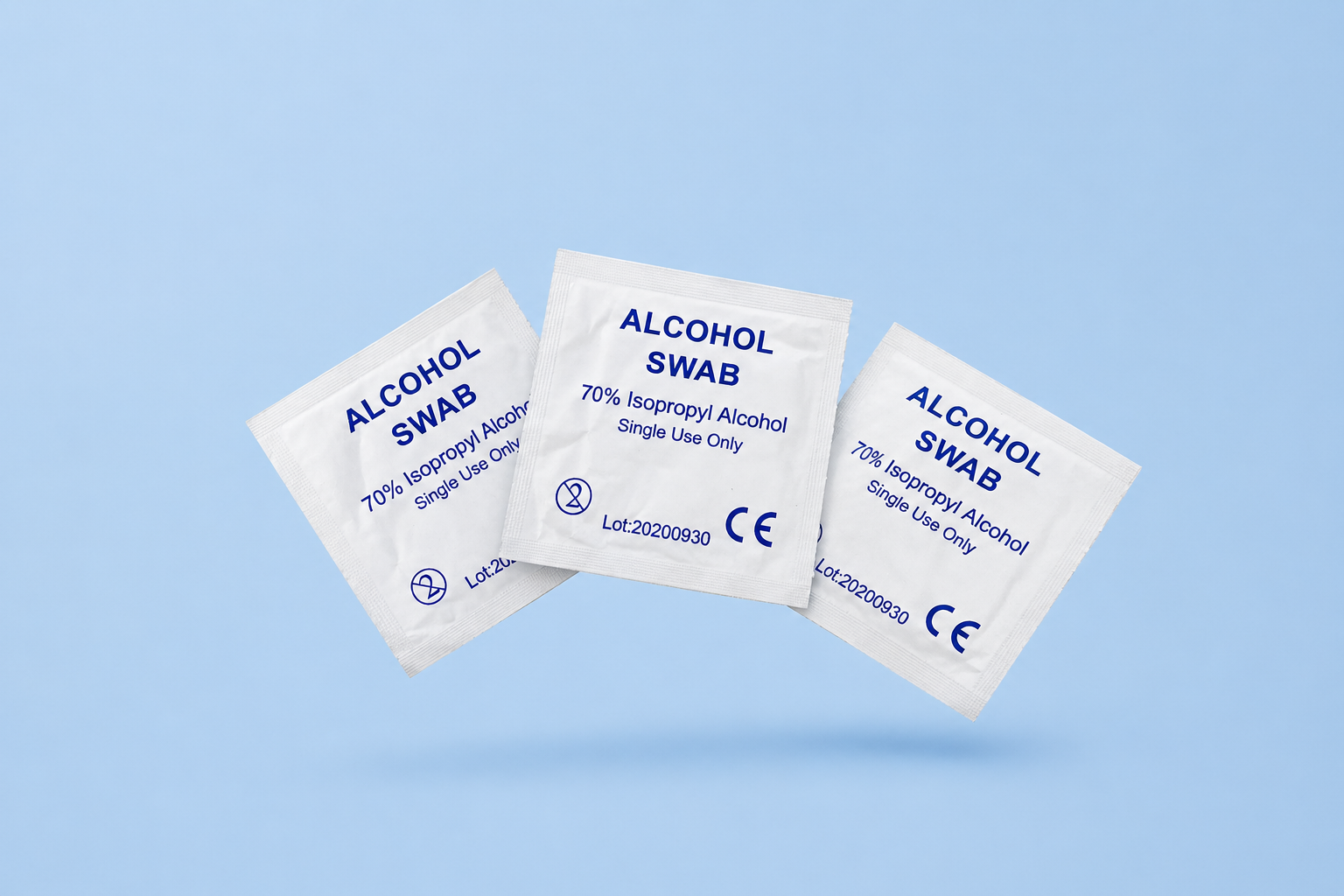 Alcohol Swabs (70% Isopropyl Alcohol) – 100 Pack